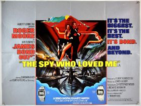 James Bond The Spy Who Loved Me (1977) British Quad film poster, Seiko watch version,