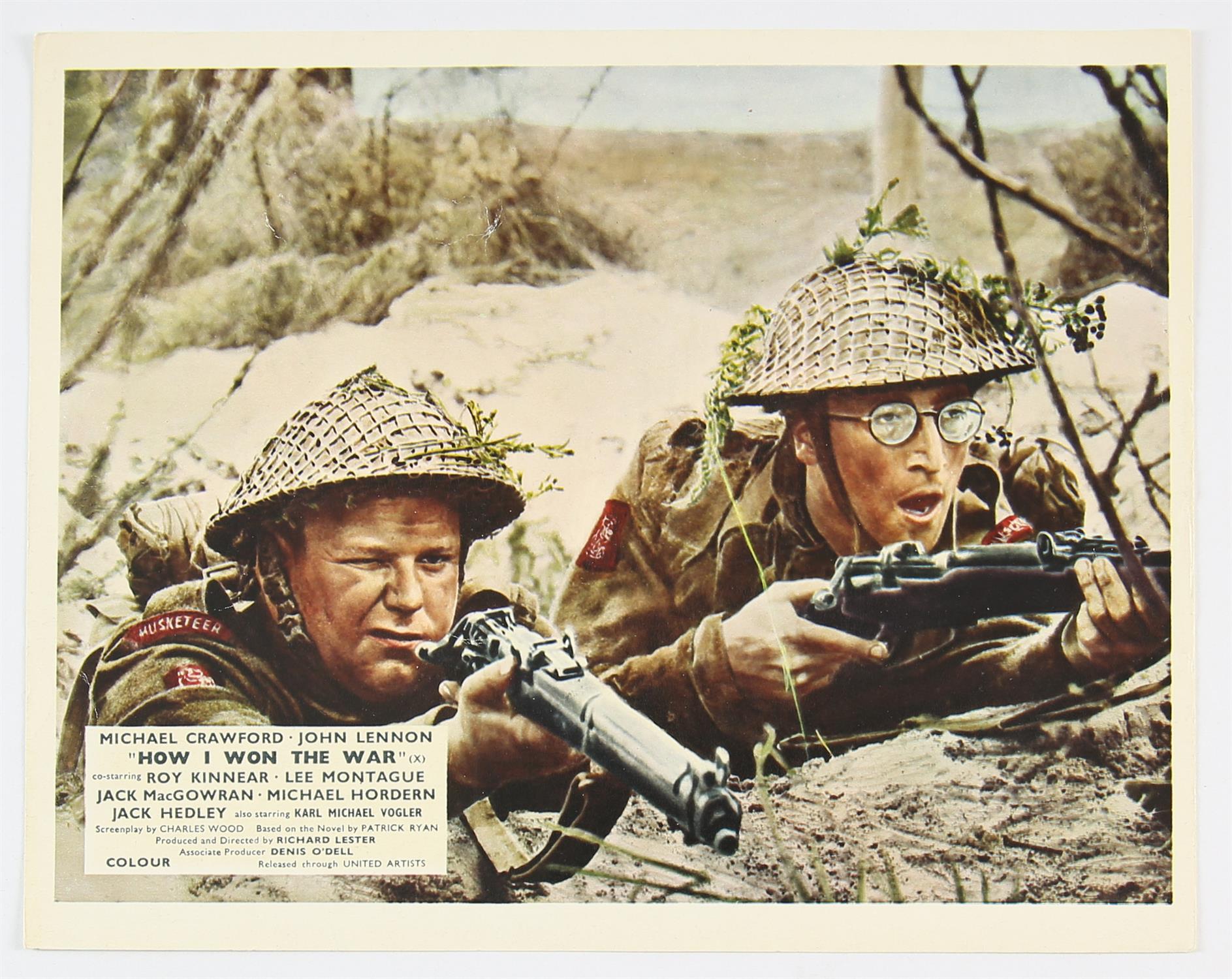 How I won the War (1967) UK Front of House cards for the film starring John Lennon, flat,