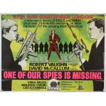 One of Our Spies is Missing (1966) British Quad film poster,from The Man From UNCLE series, folded,