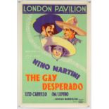 The Gay Desperado (1936) UK Double Crown film poster produced by Mary Pickford, linen backed,