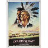 Dances with Wolves (1990) German film poster, artwork by R. Casaro, rolled, 23 x 33 inches.