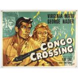 Congo Crossing (1956) British Quad film poster for the adventure starring Virginia Mayo,