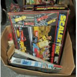 A collection of vintage Victory wooden jigsaw puzzles, a small quantity of un-boxed vintage Lego,