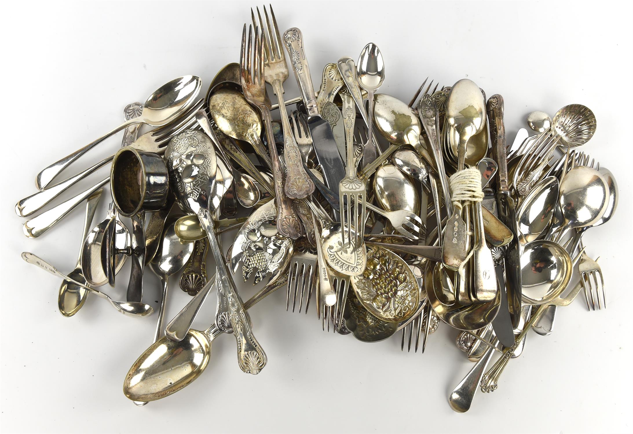 A quantity of silver plated flatware including Mappin and Webb, knives, forks, spoons and related - Image 3 of 3