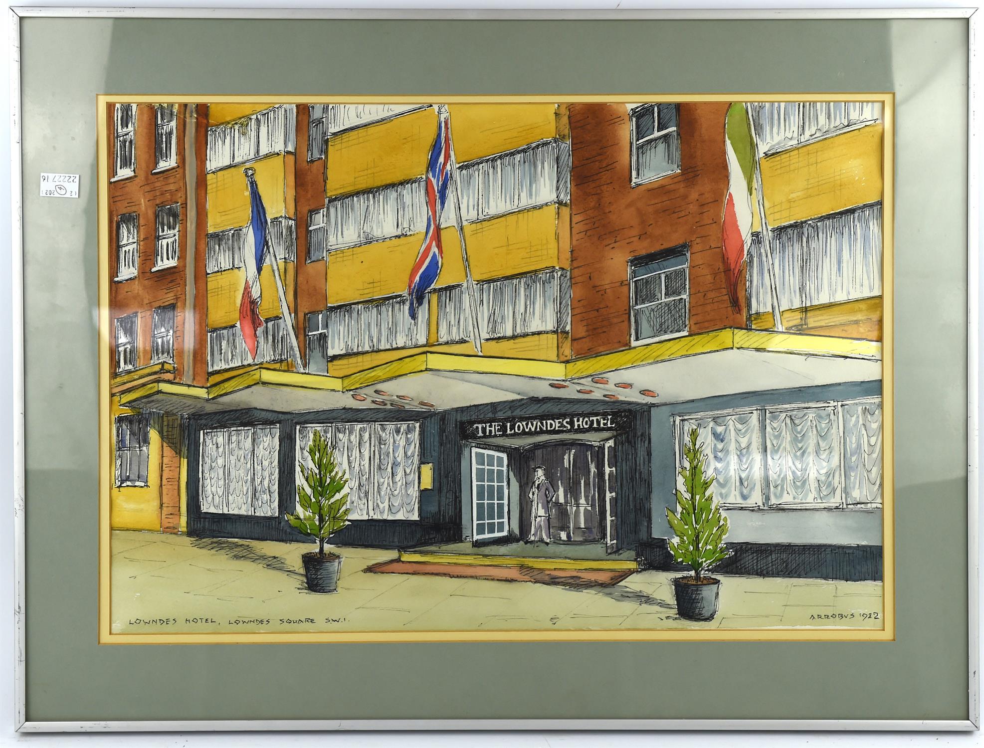 Sydney Arrobus (British 1901-1990), Lowndes Hotel; The Howard Hotel; Flemings Hotel; Londonderry - Image 3 of 4