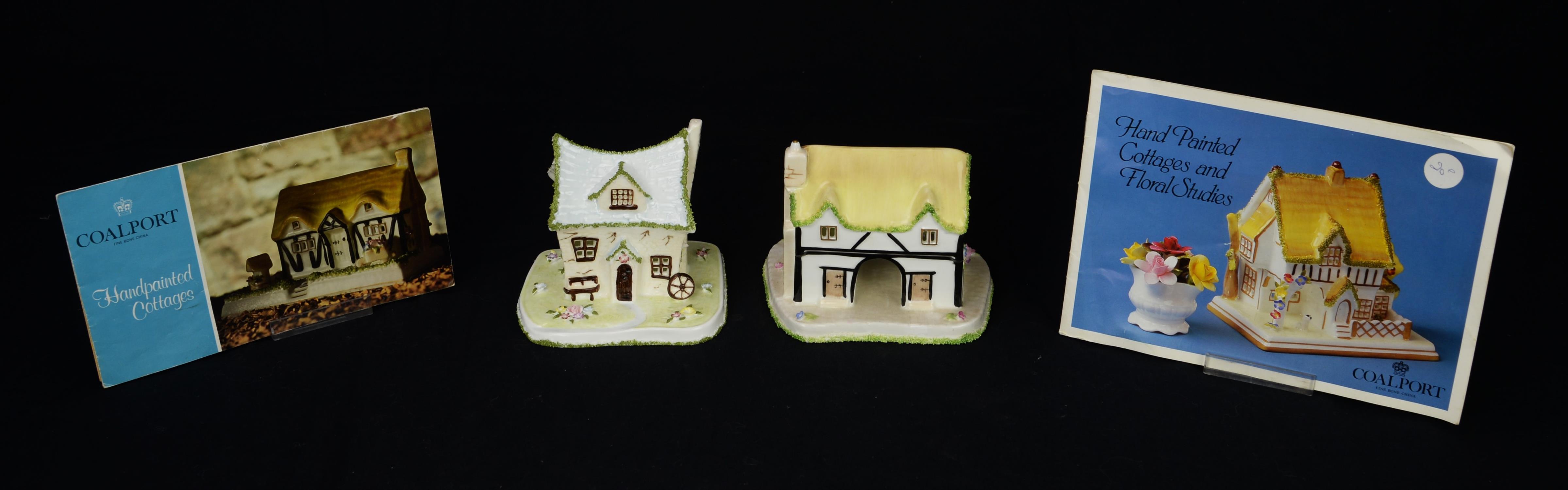 Coalport model of the Village Church, 14cm high, together fifteen other Coalport models of various - Image 2 of 3