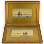 A group of six assorted pictures and prints, including a pair of Venetian scenes, prints by B.