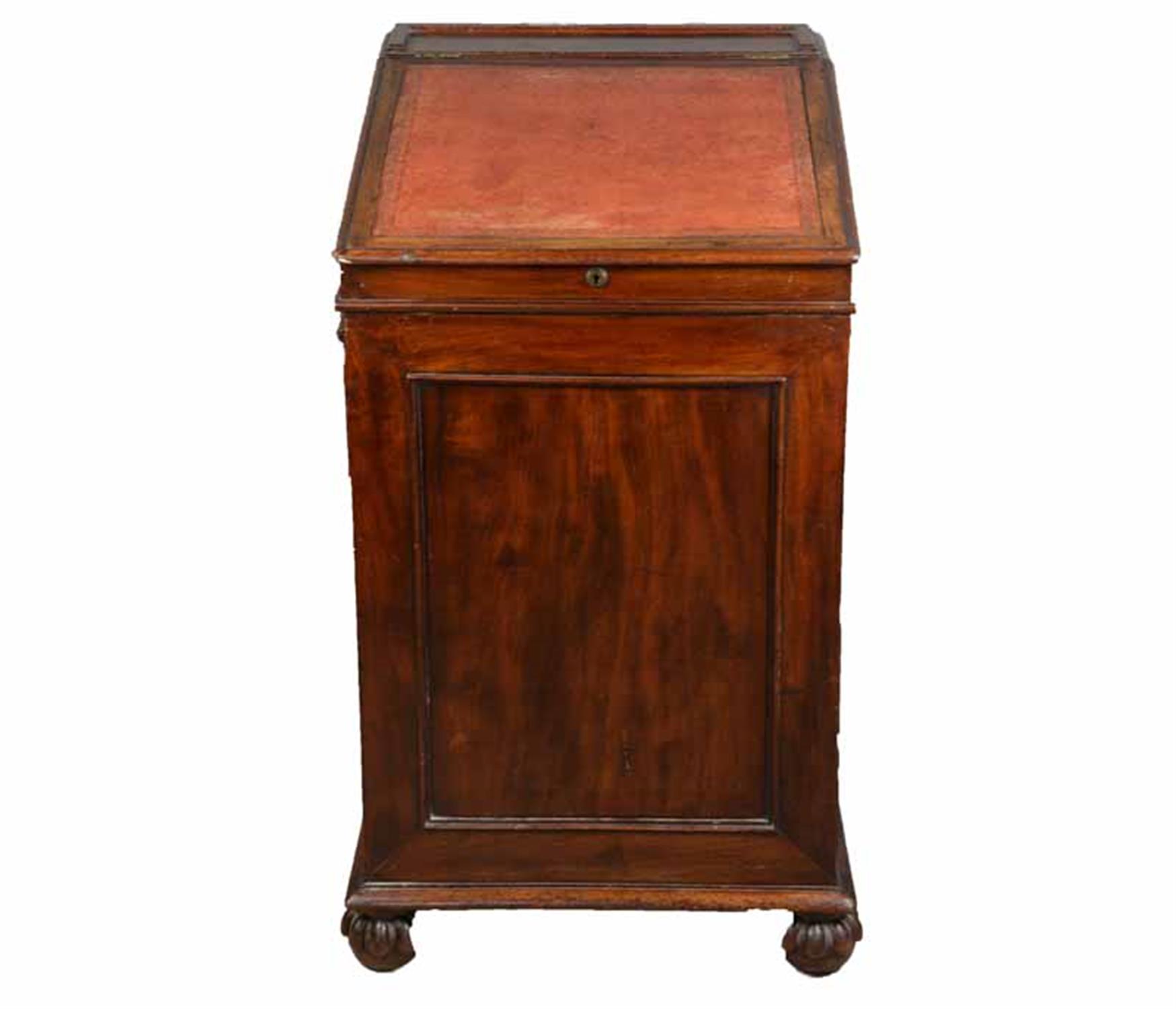 A William IV mahogany davenport