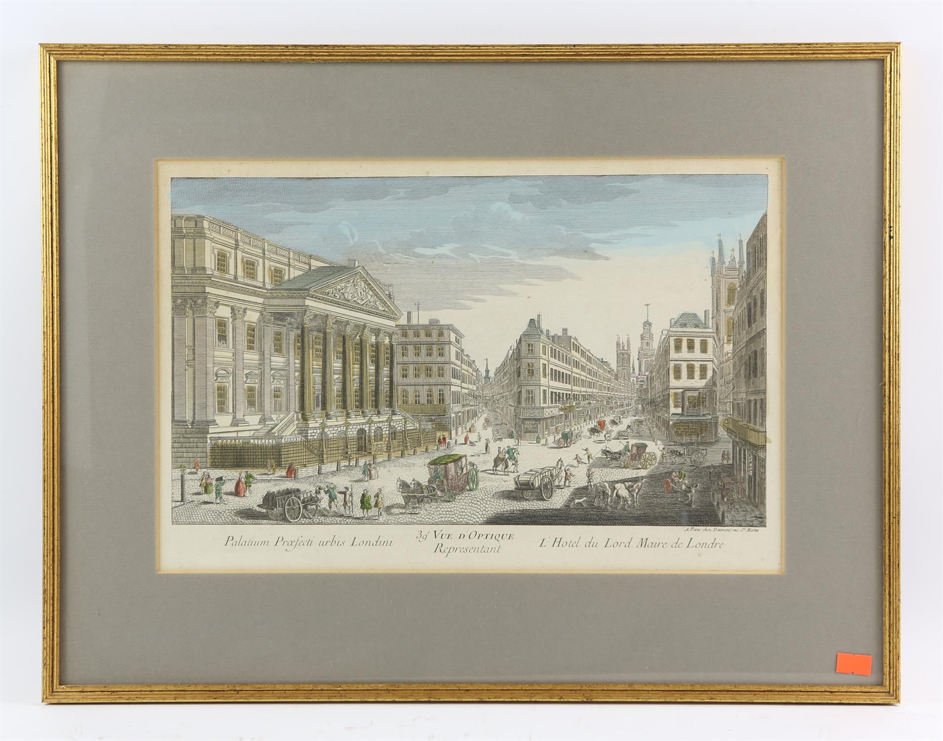 A group of eleven hand coloured engravings, including A Perspective View of the Parade in St - Image 2 of 11