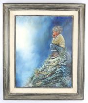 Ray Shepherd (20th century), Lost in thought, oil on canvas, signed lower right, 76 x 61cm. Framed