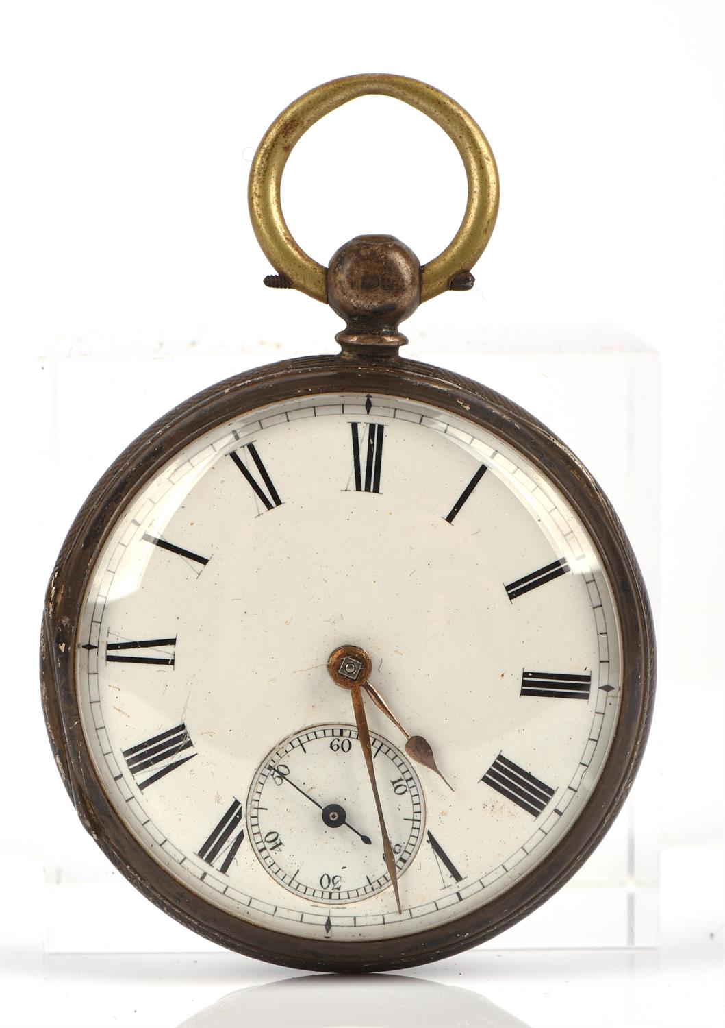 Silver pocket watch, London, 1870