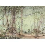 William McAnally (b. 1942), ‘Woodland Tryst, Bridge of Allan’, watercolour, signed lower right,