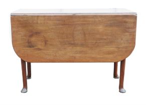 George II mahogany twin flap dining table