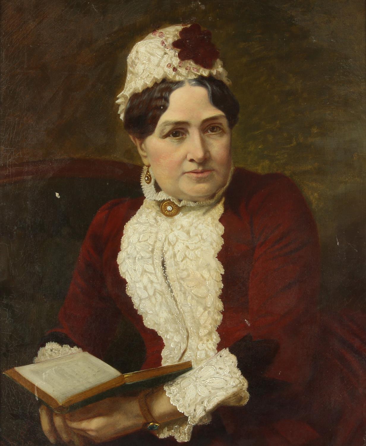 Worthy Vizard (1848-c1904), Portrait of a Lady, said to be Frances Augusta Coombs (nee Griffiths)