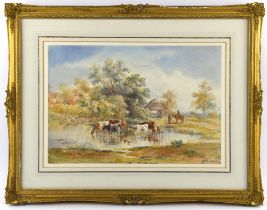 A group of four 19th/20th century watercolour landscapes, including George A Musgrave,