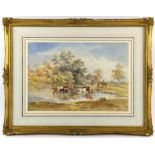 A group of four 19th/20th century watercolour landscapes, including George A Musgrave,