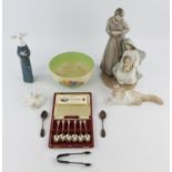 Nao porcelain figure Prayerful Moment (boxed), A Nao porcelain figure group, h.37cm,