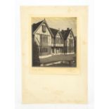 Charles Frederick Clark (1876-1945) A carbon print (?) depicting Ripley Grange near Loughton, Essex,