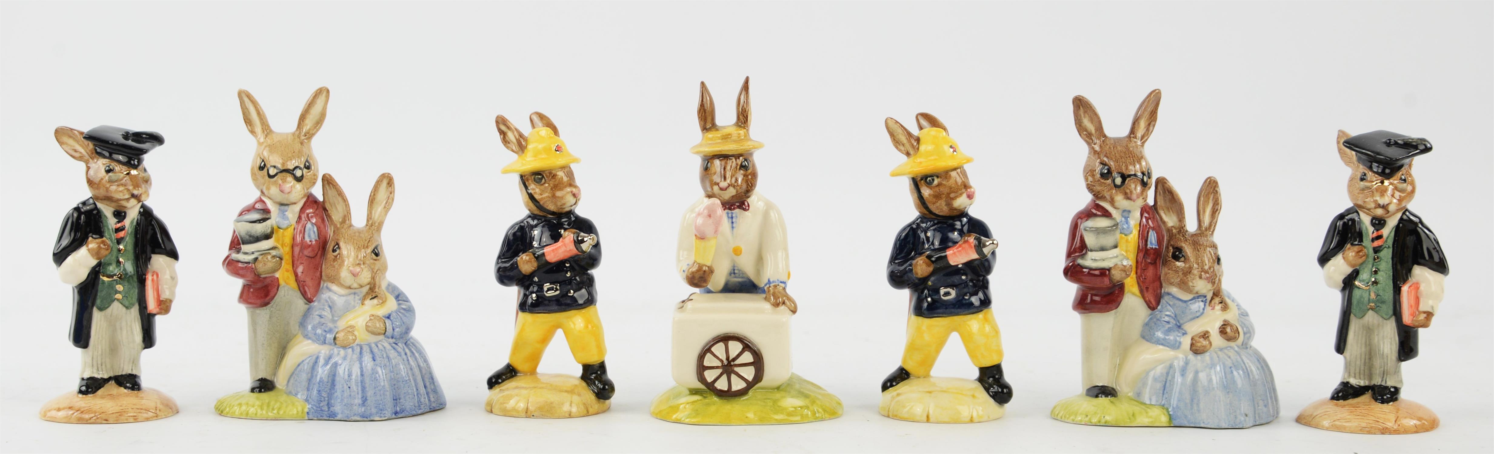 Thirteen Royal Doulton Bunnykins porcelain character figures including ; The Easter Parade, - Image 2 of 3