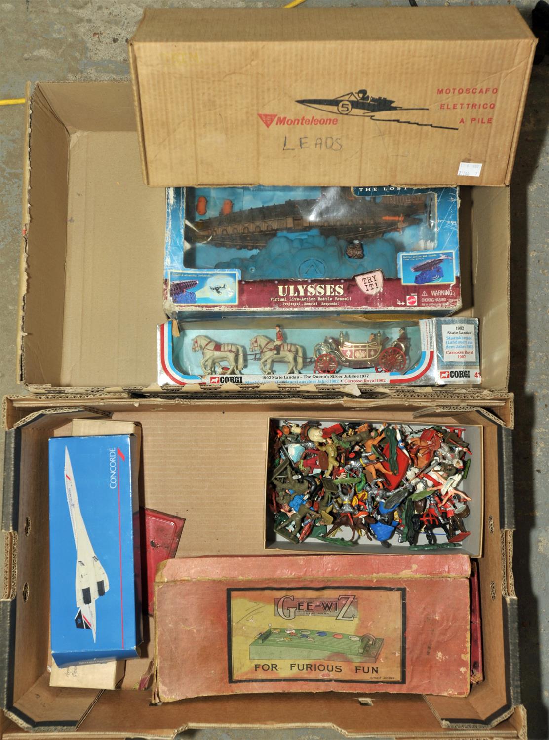 A quantity of vintage toys including ; a Corgi state Landau carriage, boxed, a Triang tinplate - Image 2 of 2