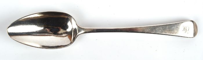 George III silver serving spoon