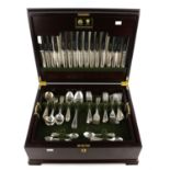 A late 20th century canteen of silver plated cutlery by Arthur Price of England and a collection of