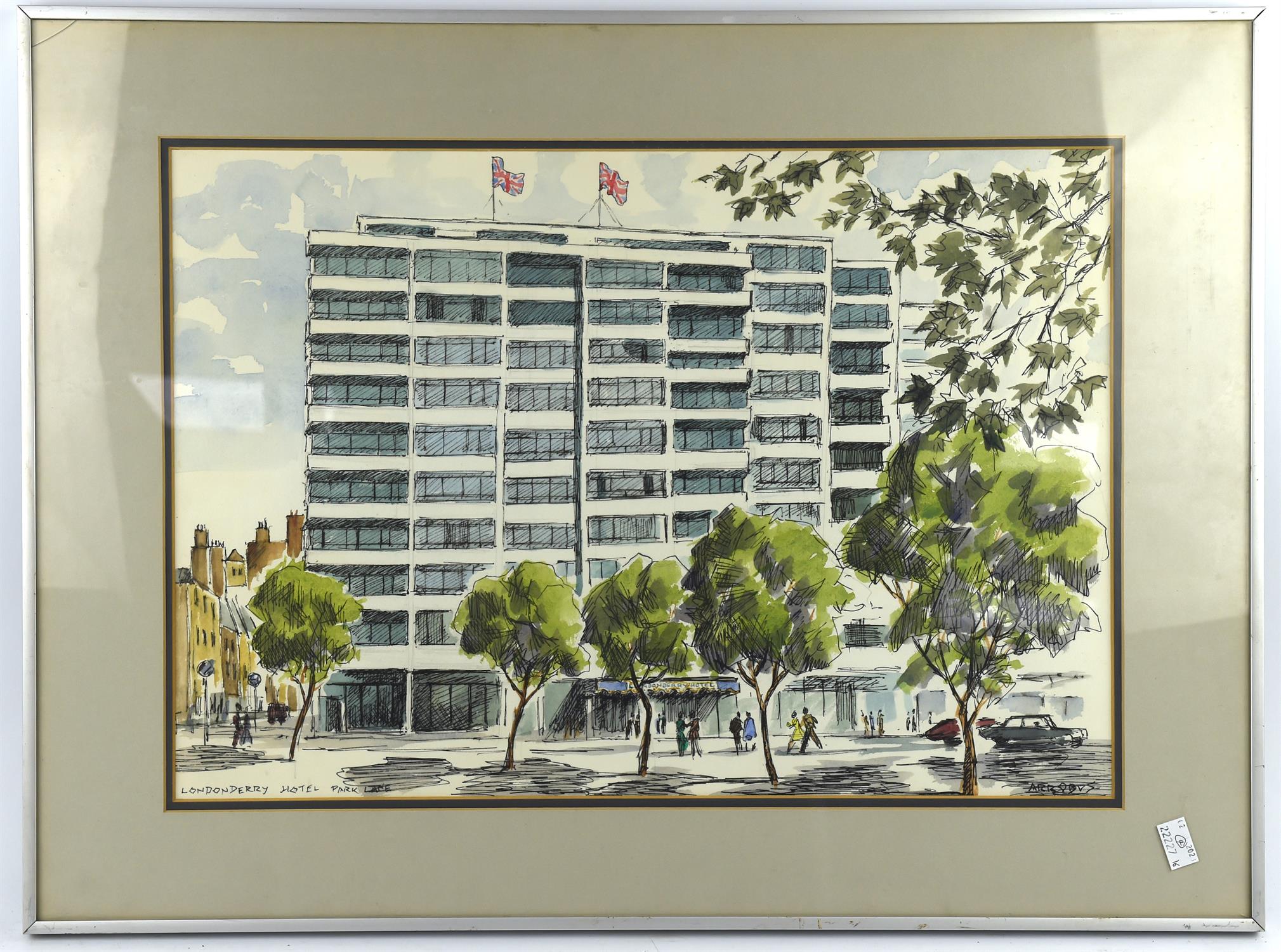Sydney Arrobus (British 1901-1990), Lowndes Hotel; The Howard Hotel; Flemings Hotel; Londonderry - Image 2 of 4