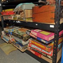 A quantity of vintage board games, C.1980, including ; Escape from Colditz, Ratrace, Haunted House,