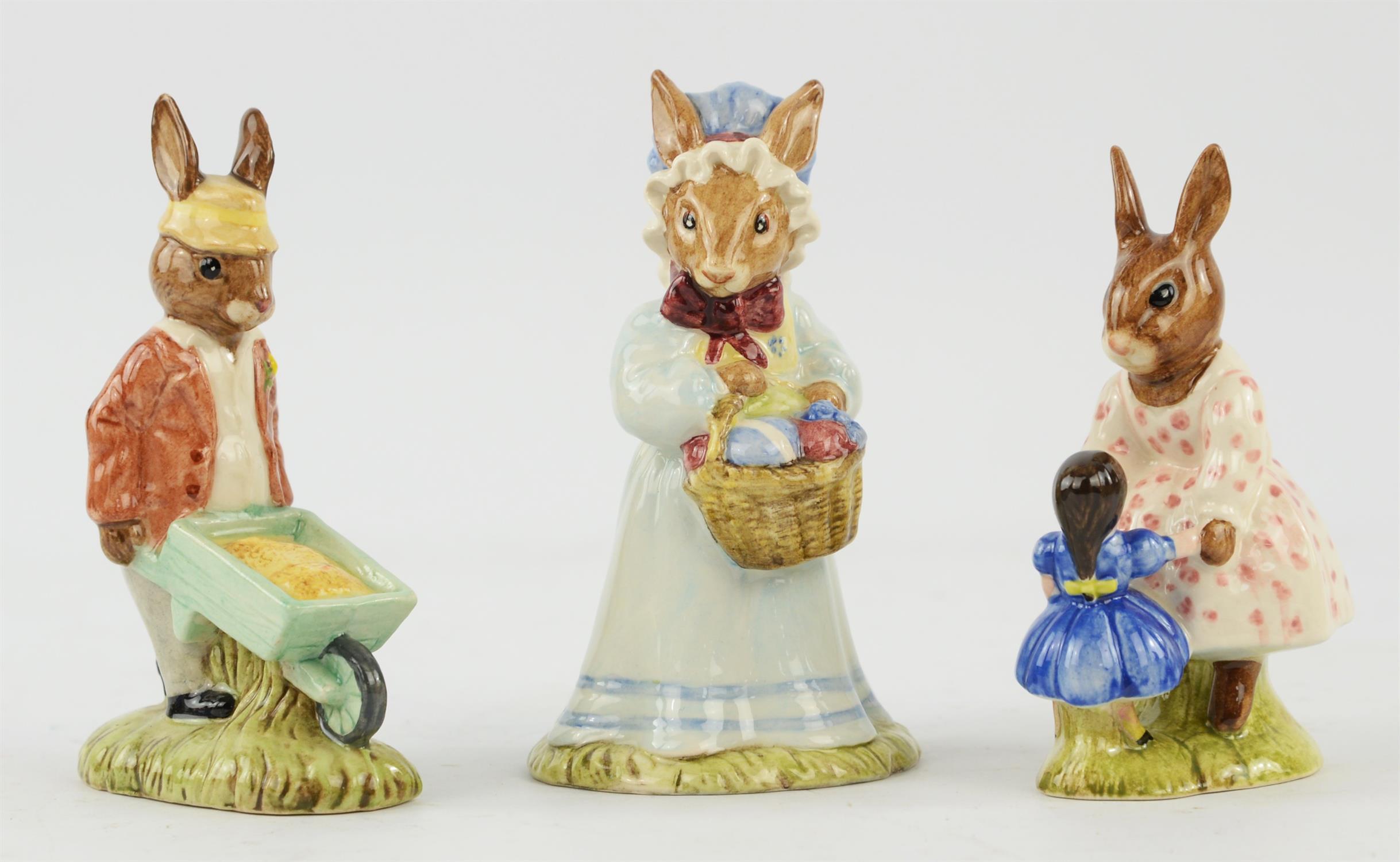 Thirteen Royal Doulton Bunnykins porcelain character figures including ; The Easter Parade, - Image 3 of 3