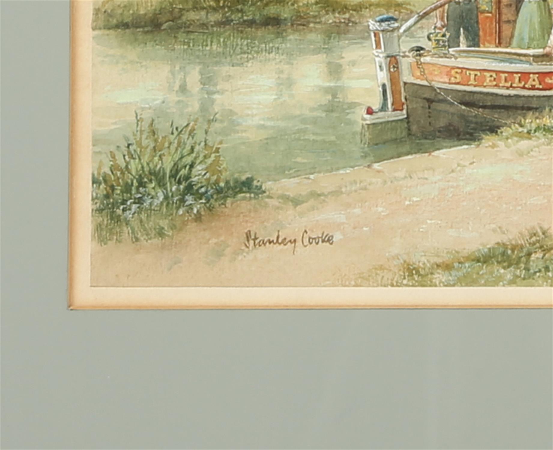 Stanley Cooke (20th century), The barge 'Stella'; The Picnic; The Ice Cream seller, three, - Image 4 of 4