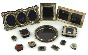 Hallmarked and Sterling silver photograph frames