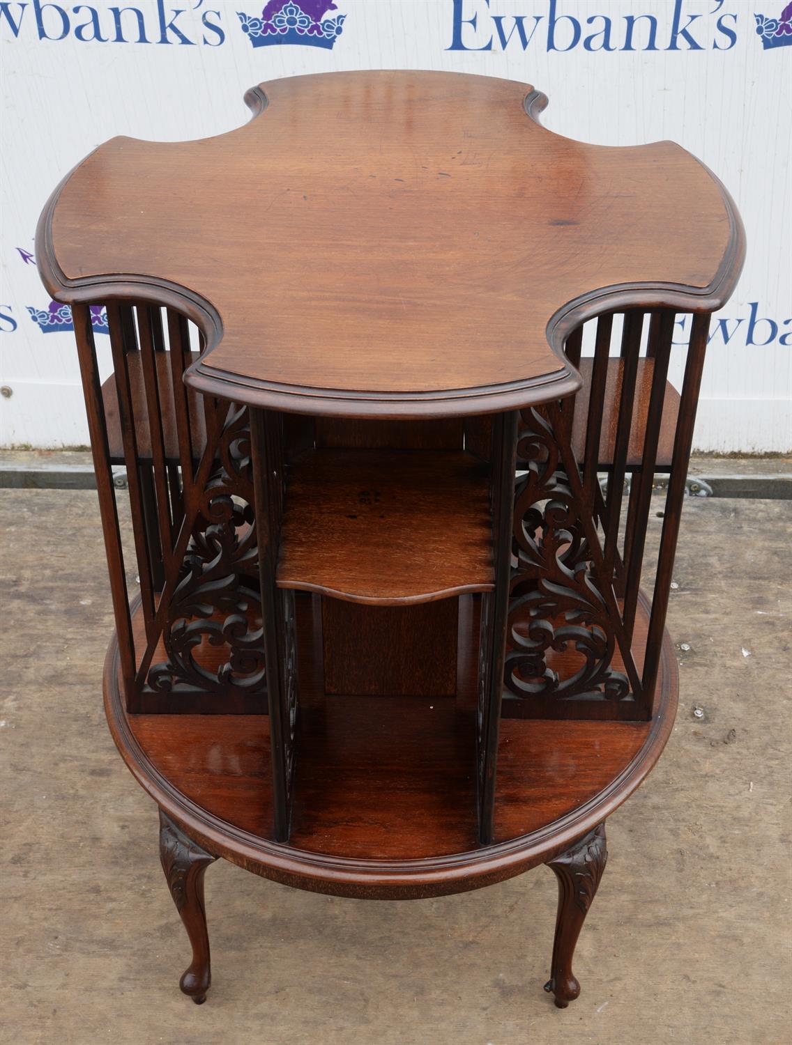 An Edwardian revolving bookcase - Image 3 of 3