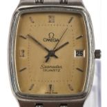 Omega A Gentleman's stainless steel Seamaster quartz wristwatch in rectangular case