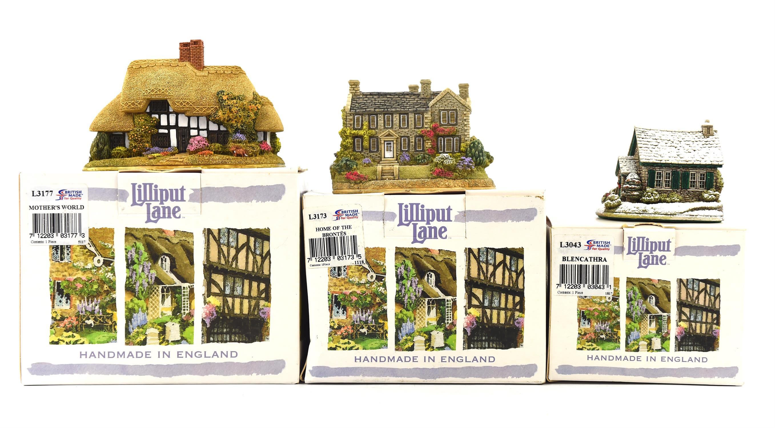 Twenty two Lilliput Lane model cottages, comprising ; Blencathra, Happy Times, Skiddaw,