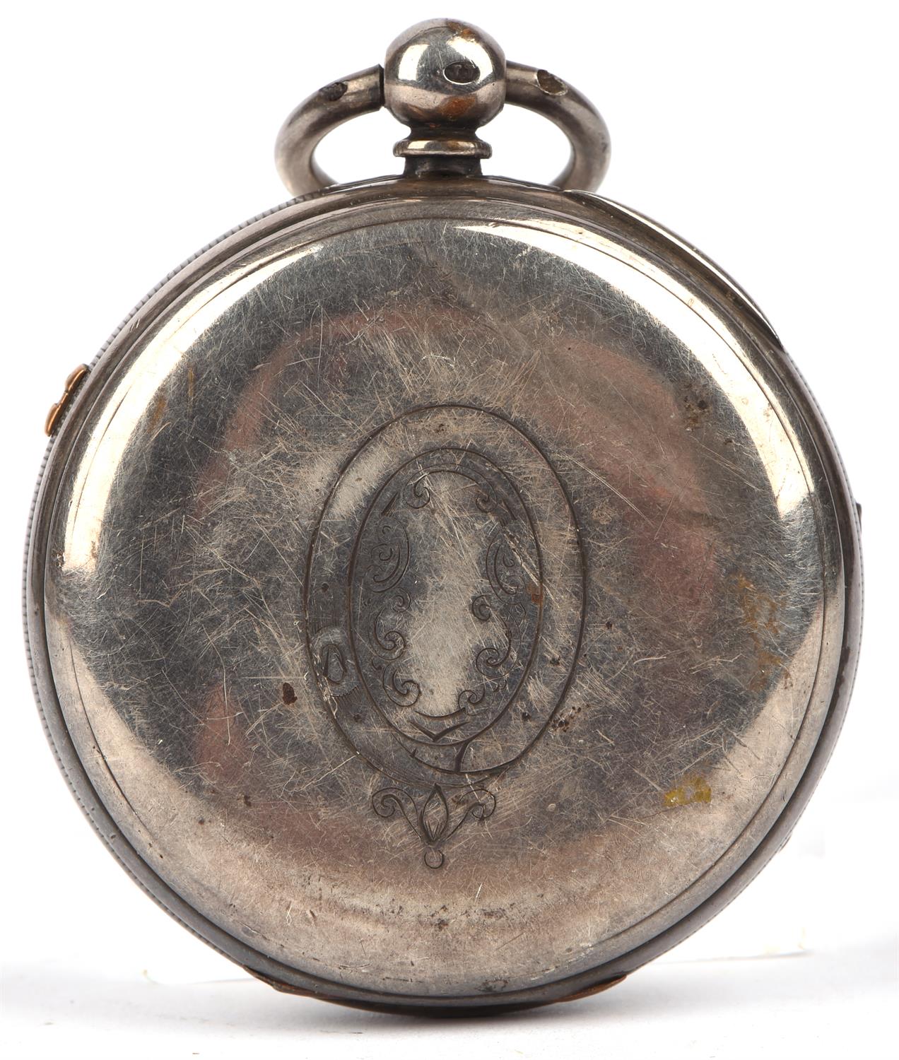 Large silver improved 51303 chronograph patent gents pocket watch, Chester, 1878 - Image 2 of 3