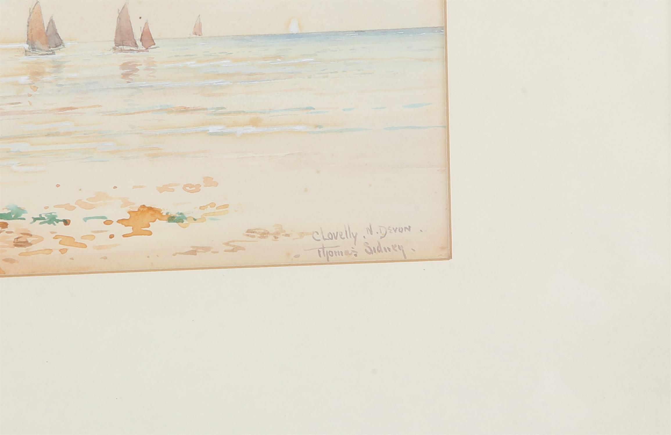 Thomas Sidney (early 20th century), Lynton, Devon; Clovelly, N.Devon, a pair, watercolour, - Image 3 of 3