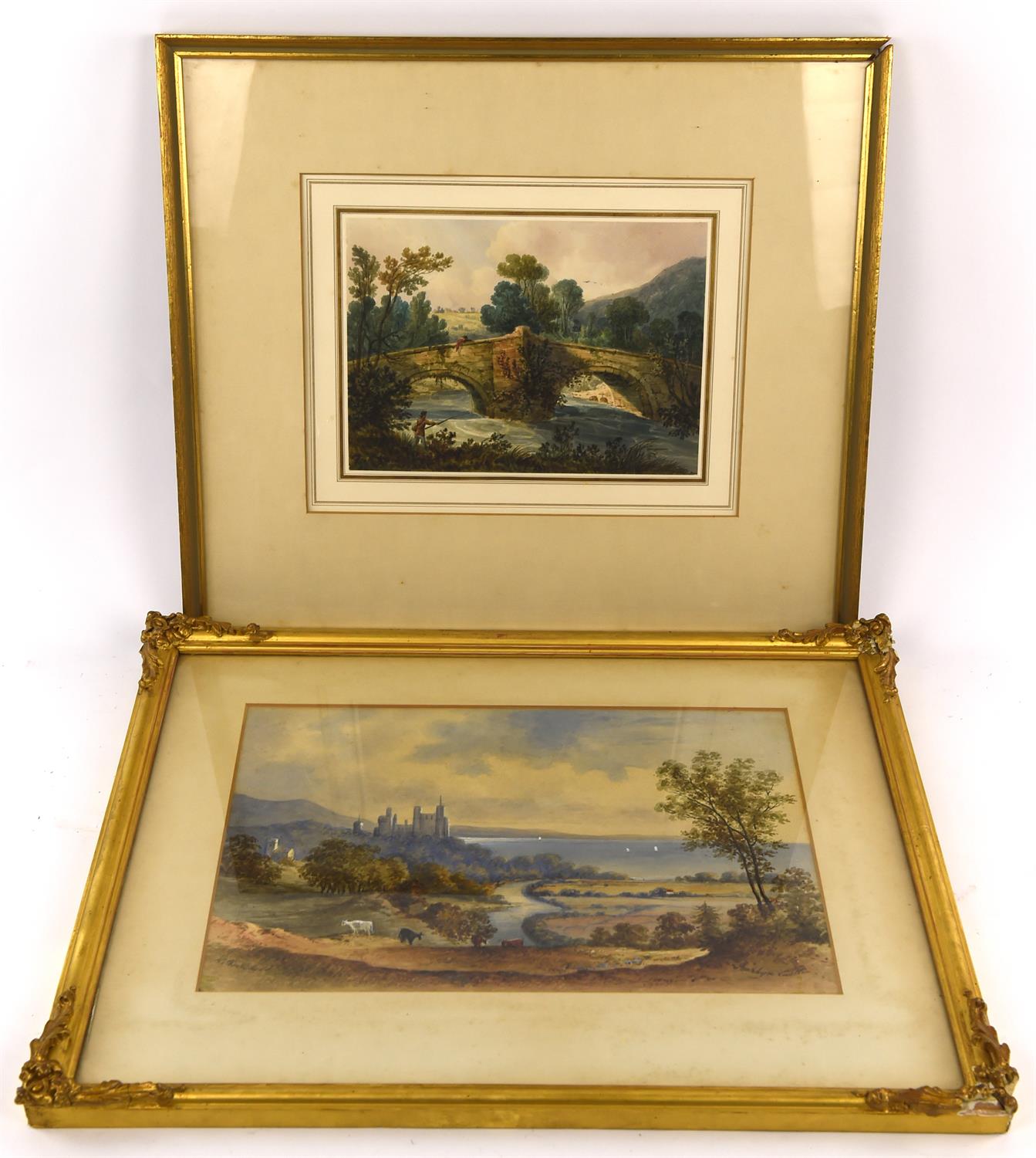 H. Churchill (19th century), Penrhyn Castle, watercolour, signed lower left, inscribed lower right,