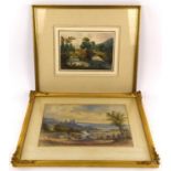 H. Churchill (19th century), Penrhyn Castle, watercolour, signed lower left, inscribed lower right,