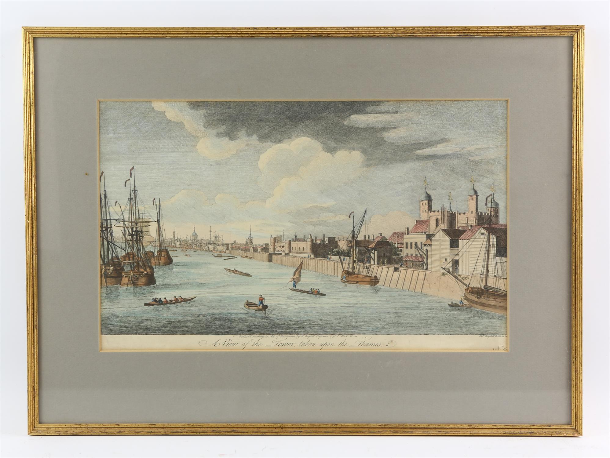 A group of eleven hand coloured engravings, including A Perspective View of the Parade in St - Image 4 of 11