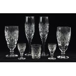 An extensive part suite of late 20th century crystal stemware. (qty)