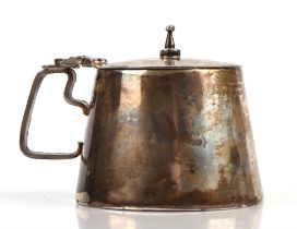 Silver mustard pot by KWP London, 1977, 100gms