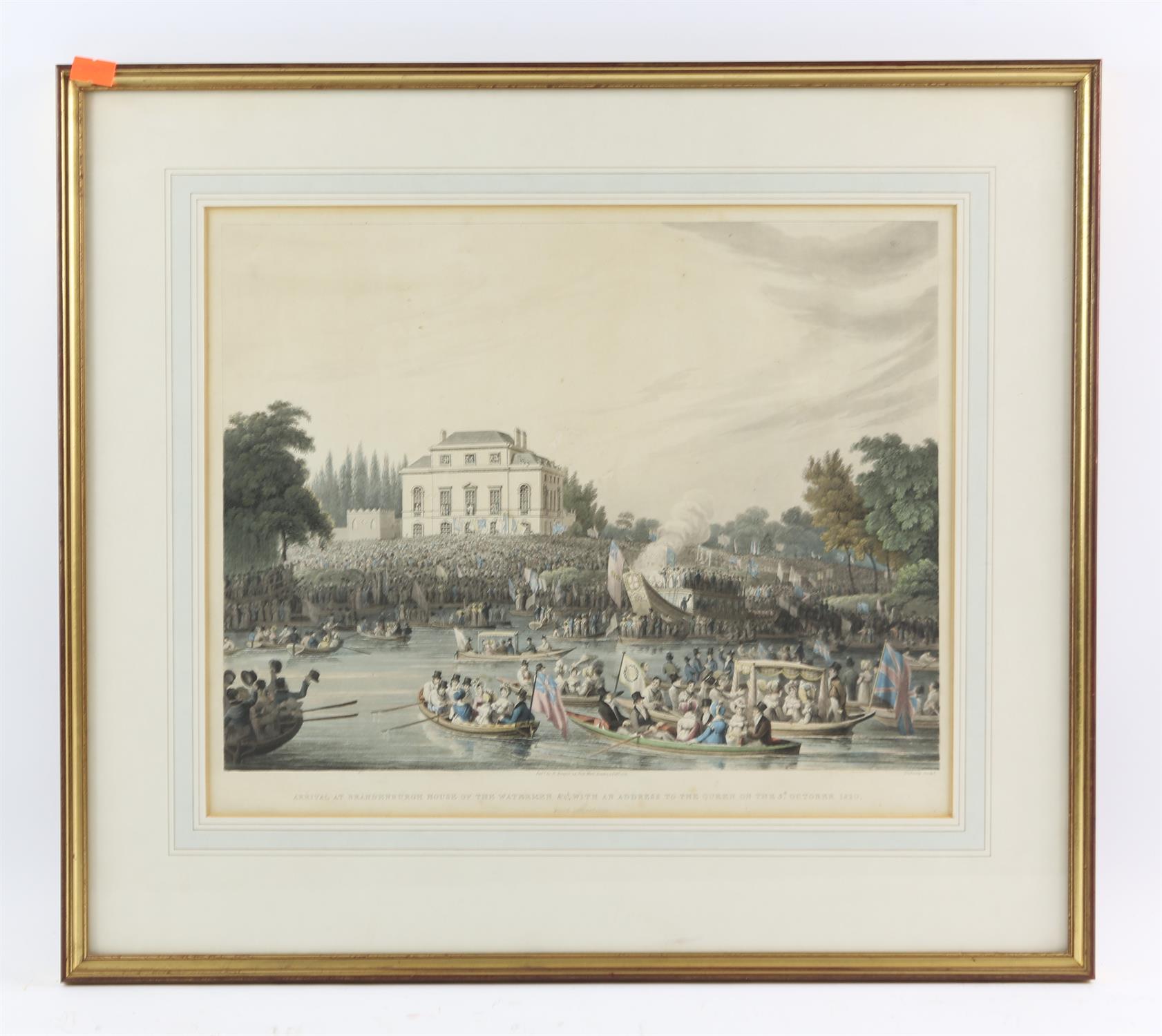 A group of eleven hand coloured engravings, including A Perspective View of the Parade in St - Image 6 of 11