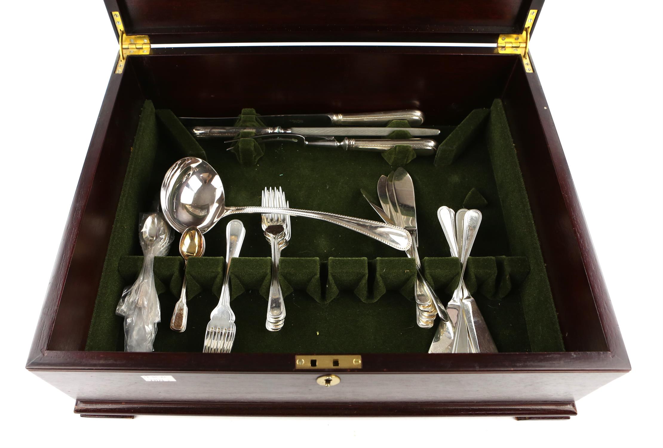 A late 20th century canteen of silver plated cutlery by Arthur Price of England and a collection of - Image 5 of 7