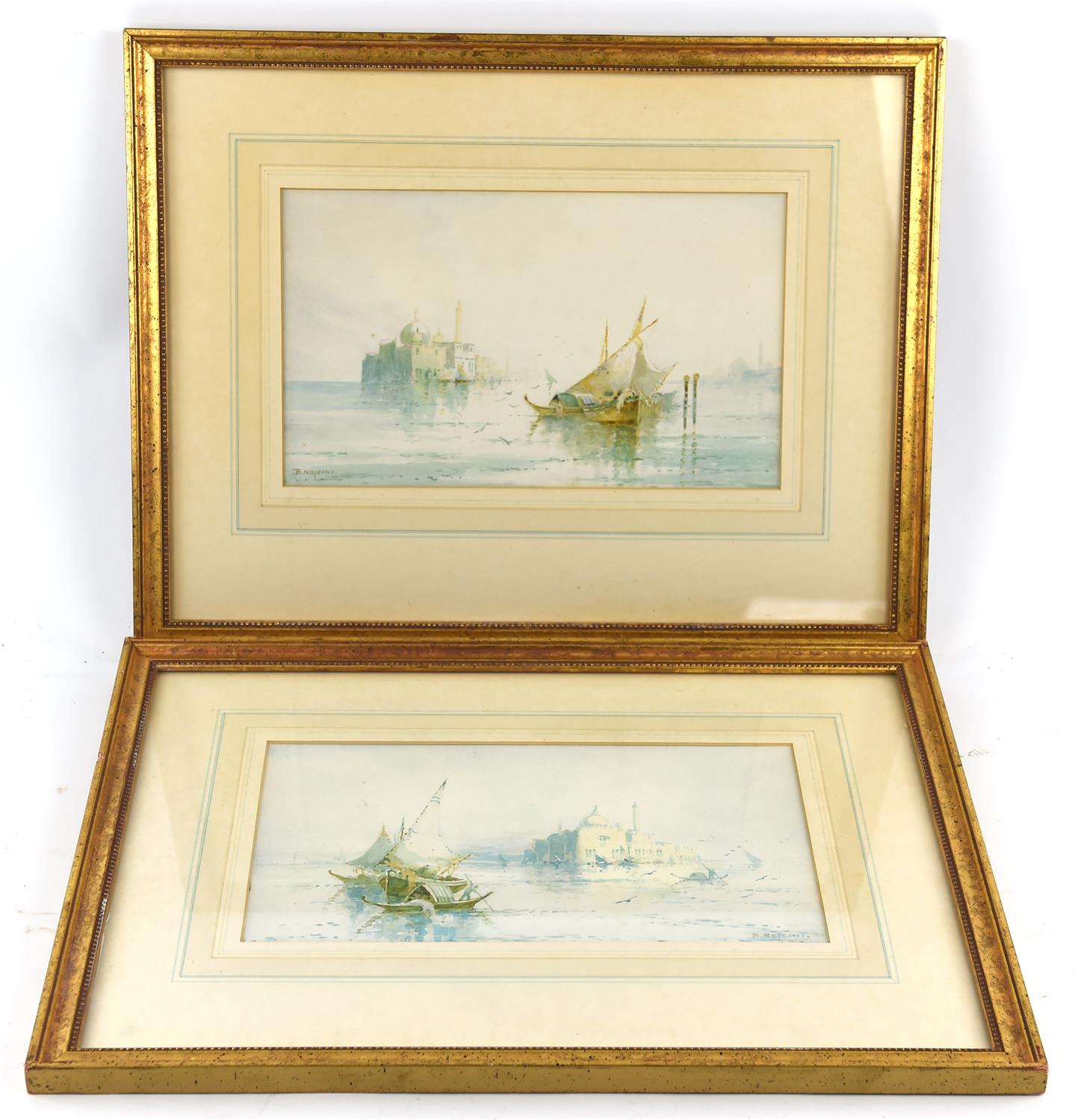 A group of six assorted pictures and prints, including a pair of Venetian scenes, prints by B. - Image 3 of 3