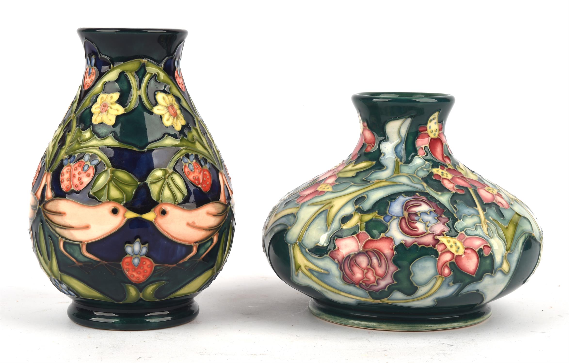 Rachael bishop for Moorcroft, a pottery vase, tube-line decorated in the 'Leicester' pattern, - Image 2 of 3