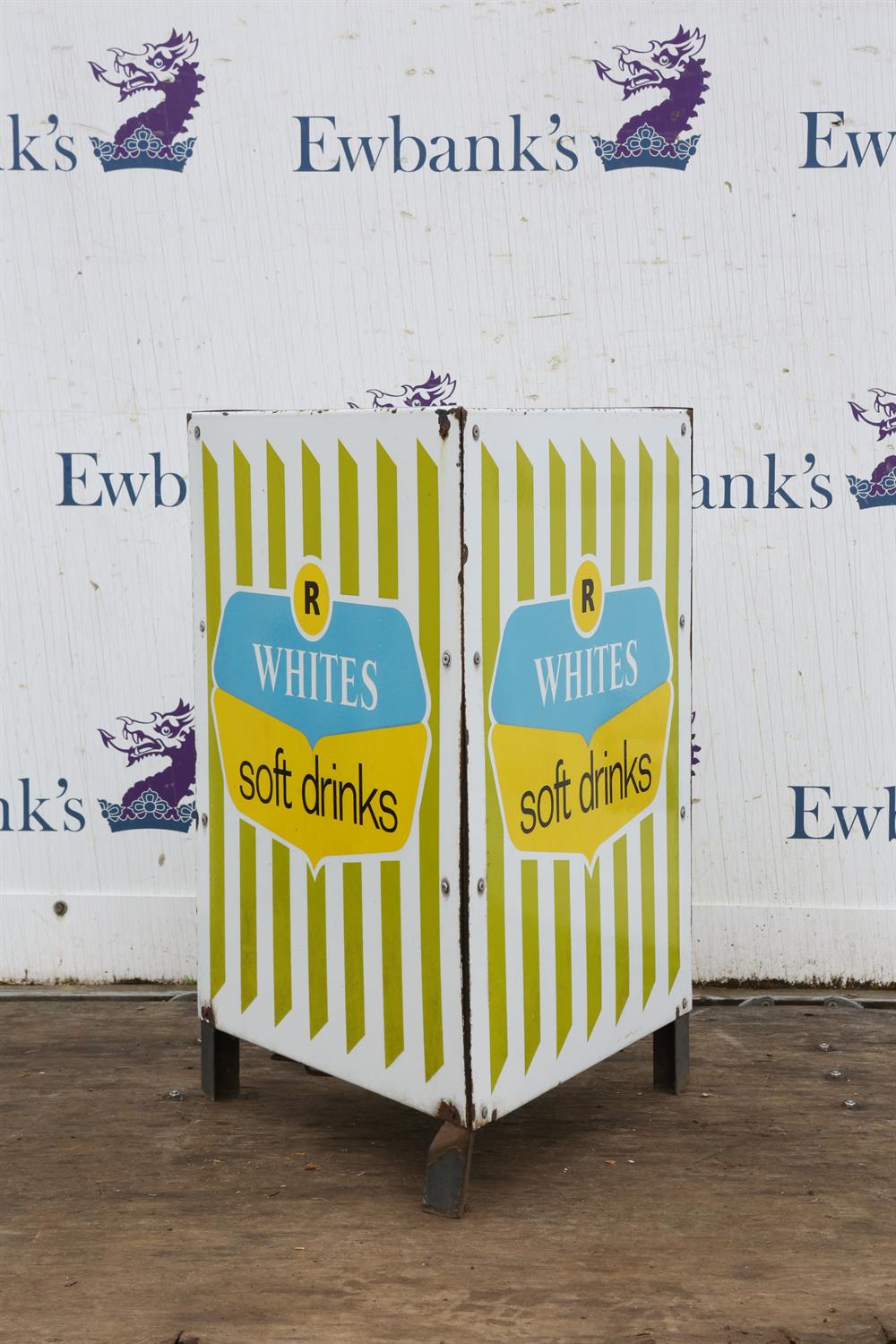 R Whites Lemonade, an enamelled metal rubbish bin, with wired internal basket, 72. - Image 3 of 3