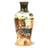 Anji Davenport for Cobridge Stoneware, War Time Harvest, a large limited edition vase,