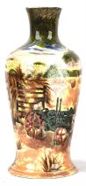 Anji Davenport for Cobridge Stoneware, War Time Harvest, a large limited edition vase,