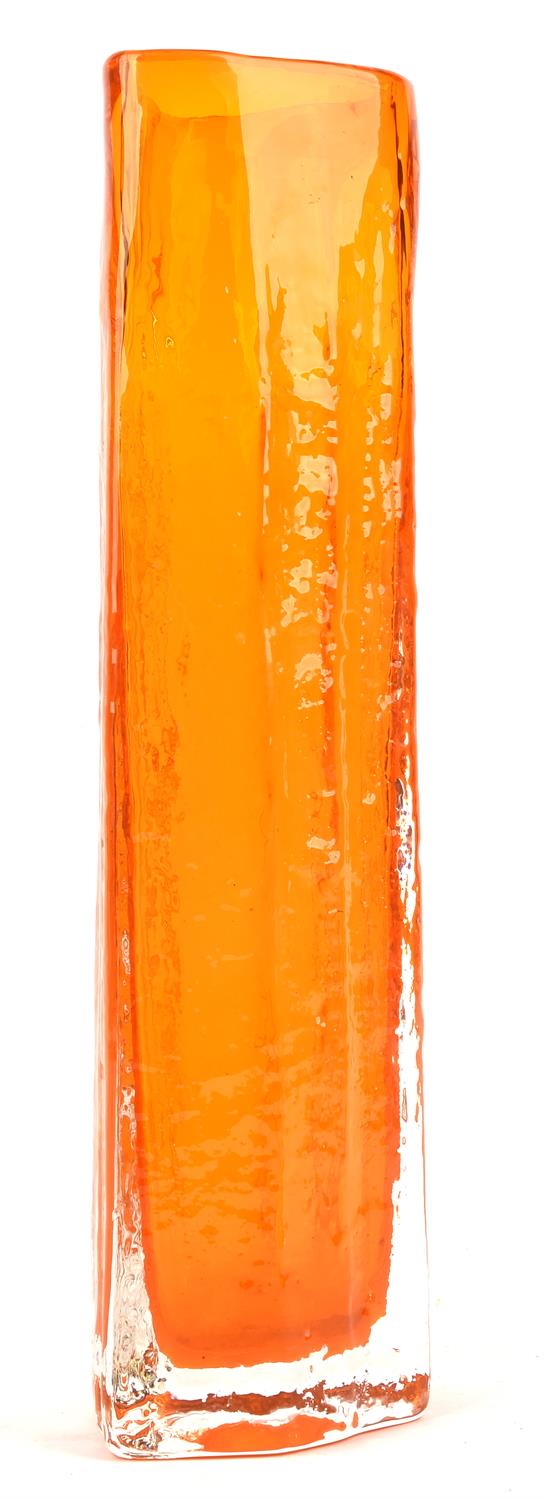 A 20th Century Whitefriars Textured range 'Cucumber' vase designed by Geoffrey Baxter, - Image 2 of 2
