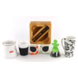 F Diosmed for Bodum, a wooden nutcracker set, together with other Bodum items, to include eight